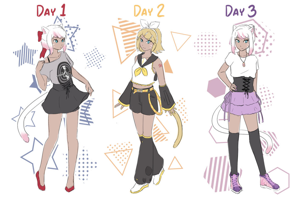 Anime Matsuri Outfits Doodles