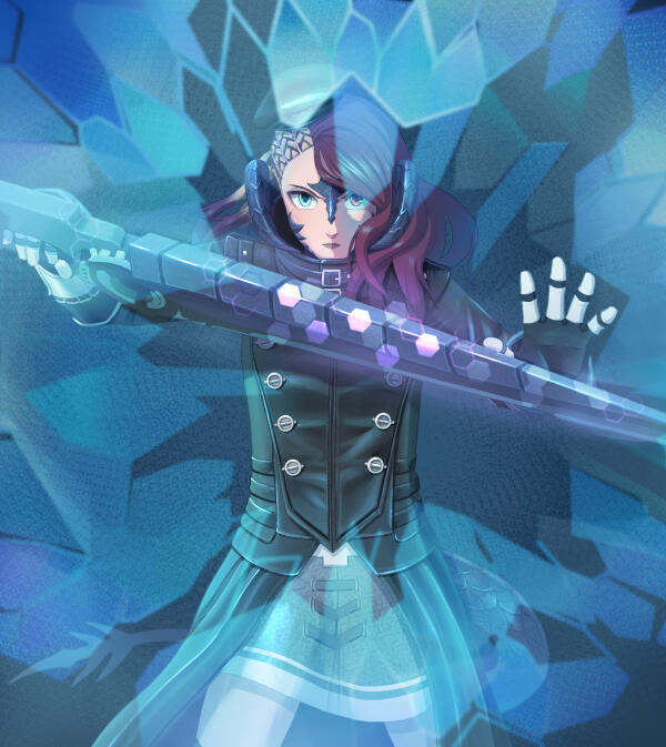 3/4 body with rendered shading